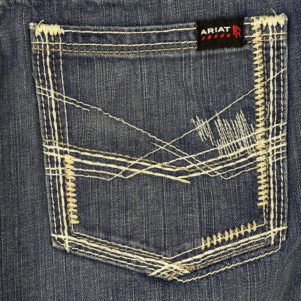 Ariat FR M4 Relaxed Boot Cut Jeans Mens 34x32 Flame Resistant Work Denim Pants - Picture 16 of 16